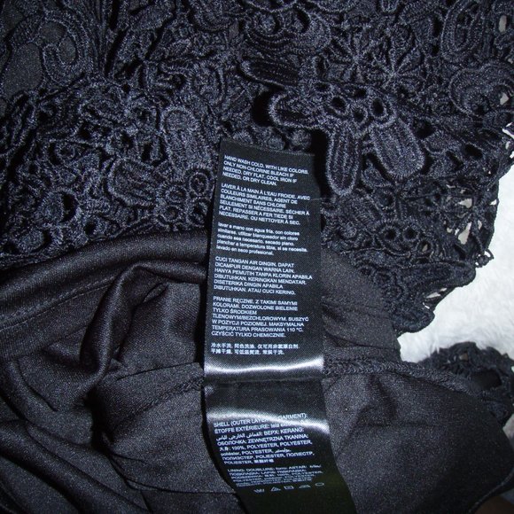 NWT Bebe Little Black Dress Party Evening Occasion, Size 6 - Picture 8 of 9